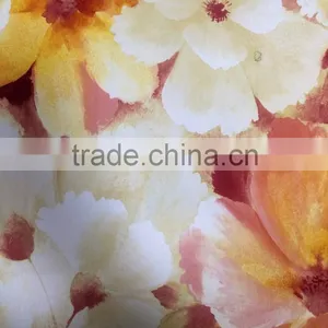 2016 Newest Beautiful Colorful Wallpaper With Big Flower Pattern for Home thumbnail-3