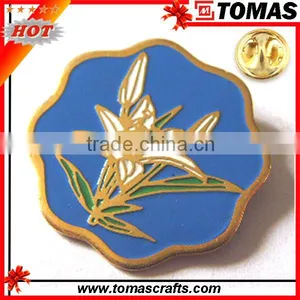 Wholesale Customized Metal Flower Lapel Pins thumbnail-1
