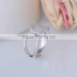 925 Sterling Silver Pave Prong Ring Setting Without Stones thumbnail-4