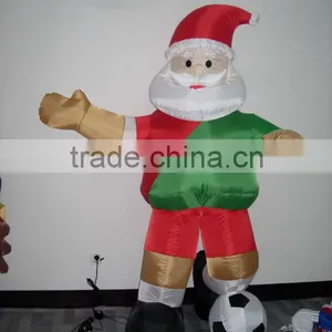 Inflatable Santa With Football thumbnail-1