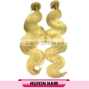 New Arrival High Quality Brazilian Body Wave Remy Hair Color 613 Blonde Human Hair Weave thumbnail-5