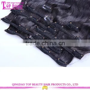 Brazilian Body Wave Double Weft Hair Extension Human Clip In Hair Extensions thumbnail-6