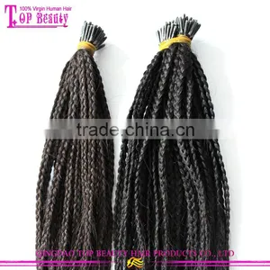Factory Price Brazilian Remy Kinky Braiding Micro Loop Hair Extension Hair thumbnail-2