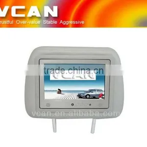 VCAN 0824 7 Inch Android4.0 Taxi Headrest Advertising Player With 3G / Wifi / Boday Sensor tv in Car Headrest thumbnail-1