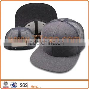 High Quality Distressed Blank Flat Bill Trucker Cap For Sales Hat Trucker thumbnail-1