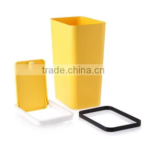Household Plastic Kitchen Table Trash Can thumbnail-1