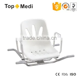Rehabilitation Therapy Supplies Topmedi TBB793S Stainless Steel Bathroom Handicapped Bath Bench Shwer Chair for Sale thumbnail-1