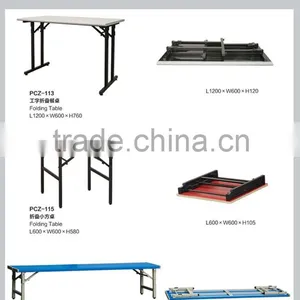 Folding Long Wood Banquet Table thumbnail-5