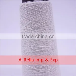 Anti-Pilling,Recycled,Eco-Friendly Feature and Ring Spun Technics Raw White Polyester Yarn 10s/1 thumbnail-2