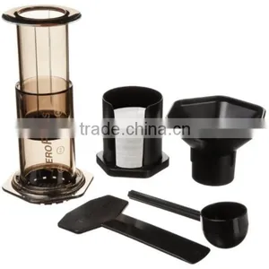 Portable Stainless Steel + Glass French Press Coffee Machine Shell Car/wild Outdoor Coffee Coffee Maker+filter thumbnail-2