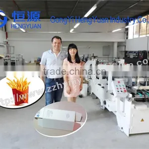 Big Capacity Paper Box Folding Machine, Corrugated Box Folding Gluing Machine thumbnail-1