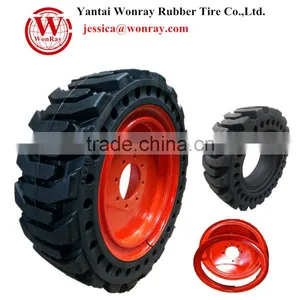 Skid Steer Solid Tire Rim 12-16.5 10-16.5 Chinese Tye Manufacturer thumbnail-1