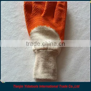 Orange Latex Coated Cotton Gloves thumbnail-3