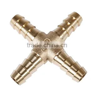 Brass Made 4 Ways Cross Tail Connector for Plumbing Fitting thumbnail-1