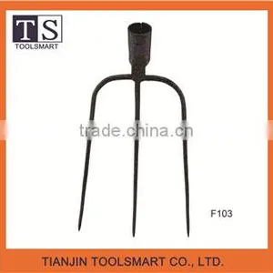 Three Prong Steel Gardening Fork thumbnail-1