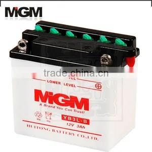Motorcycle Battery YB3L-B,Exhaust Motorcycle Battery With Acid thumbnail-1