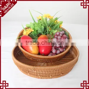 China Factory Hot Sale Picnic Set Basket PE Wicker Woven Storage Basket thumbnail-3