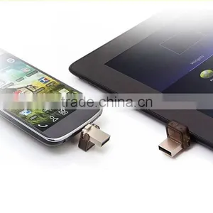Mini USB OTG Smart Phone 8GB 16GB 32GB 64GB Aluminum USB Flash Drive thumbnail-1