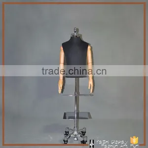 New Design Lifelike Size Dress Form Mannequins Kids With Wood Hand thumbnail-1