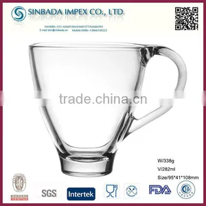 SGS Level KTZB64-1, Grade A Wholesale Bulk Small Lids Glass Coffee Mug thumbnail-1