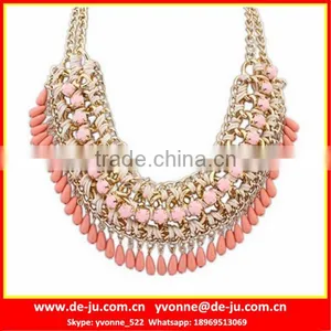 National Features Pink Bead Necklace Designs thumbnail-1