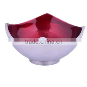 Enamel Metal Fruit Bowl | Decorative Aluminum Deep Bowl thumbnail-3