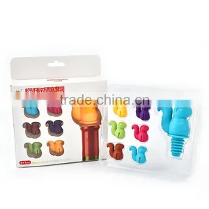 Cute Cartoon Shape Squirrel Party Wine Plug Set, Colorful Squirrel Bottle Stopper thumbnail-6