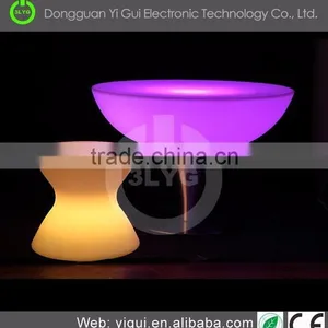 Wedding Event Dining Using Led Light up Cube Table With Glass thumbnail-5
