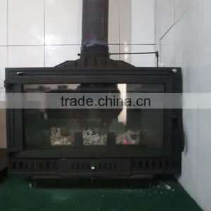 CE Certificates High Quality Europe Style Decorative Wood Burning Fireplace Inserts HS-X9N thumbnail-3