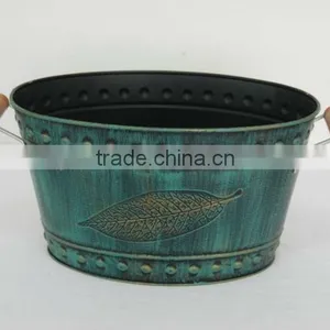 Enamelware Home Gardening Ice Basin Egg Shaped Basin thumbnail-1