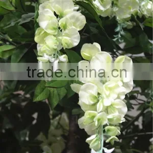 Home Garden Deco 50cm to 400 cm Hight Artificial White Large Chinese Wistaria EDHS1501 1609 thumbnail-5