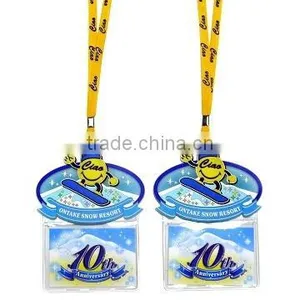 1C Silk Printing Lanyard With PVC Plate thumbnail-1