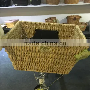 Hot Sale Wholesale Corn Rope Woven Delicate Front Bike Bicycle Basket thumbnail-3