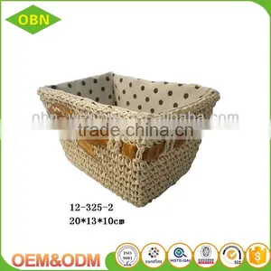Wholesale Colorful Cheap Mini Woven Crochet Basket thumbnail-3