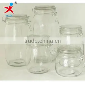 Lead-free Thickening Glass Sealing Glass Bottle /glass Storage Jar Airtight Pot/with Cover thumbnail-3