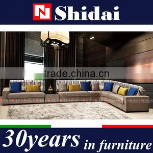 Modern Big L Shaped Sofa Design Sectional With Corner Table G1121A thumbnail-1