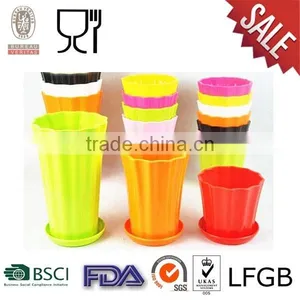 Wave Rim Plastic Flower Pot Different Size Available thumbnail-1