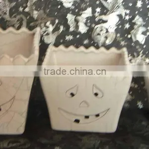 Ceramic Ghost Pumpkin,ceramic Hallowmas Ghost,halloween Accessories thumbnail-1