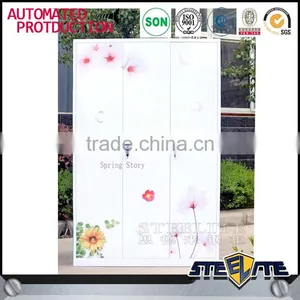 Wholesale Price Assemble Portable Wardrobe Home Almirah Designs 3 Door Corner Wardrobe thumbnail-1