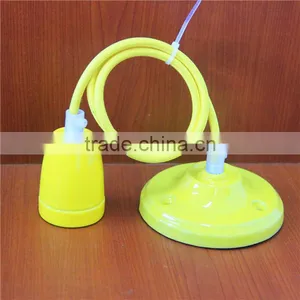 E27 DIY Colorful Screw Contemporary Ceiling Porcelain Droplight Drop Light Lampholder thumbnail-5