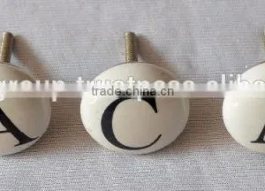 Newest Design Hand Painted Alphabetic Door Knobs thumbnail-2