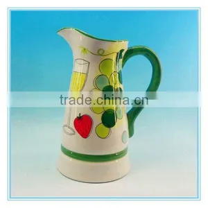 USA Hot Sale Huge White DeHua Ceramic Pitcher With Handle thumbnail-1