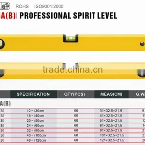Two Vials Engineering Level Professional Aluminum Spirit Level thumbnail-2