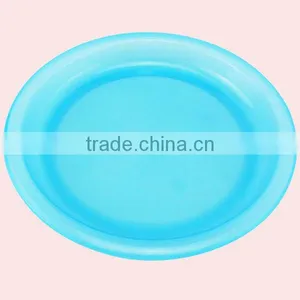 Colorful Round Travel Plastic Dish Set thumbnail-3