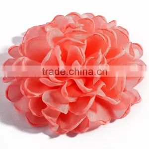 Handmade Singe Organza Flower Clip for Kids Hair Accessories thumbnail-2