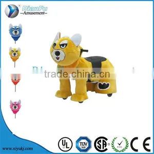 Amusement Park Ride Musical Animated Plush Toy Ride Motorized Animals Battery Operated Ride Animals for Sale thumbnail-5