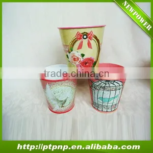 Metal Flower Pot for Valentine Decoration thumbnail-1