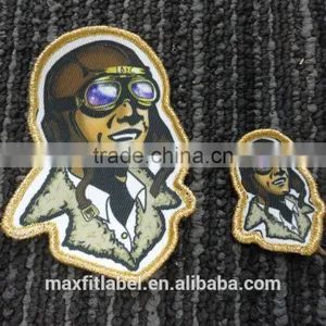 China Cheap Beautiful Custom Woven Embroidery Print Patches Label thumbnail-1