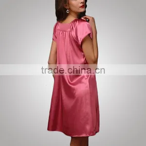 Modern Design Chinese Style New Fashion Satin Nightdress Women Dress Manufacturer thumbnail-2
