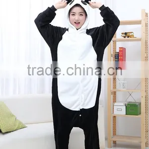 Flannel Cartoon Adult Animal Jumpsuit Animal Pajamas Jumpsuit Panda Design thumbnail-1